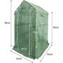 Voir la diapositive 4 : Habitat et Jardin Serre tomates de jardin avec étagères  Lys  - 2.04 m² - 130g - Vert