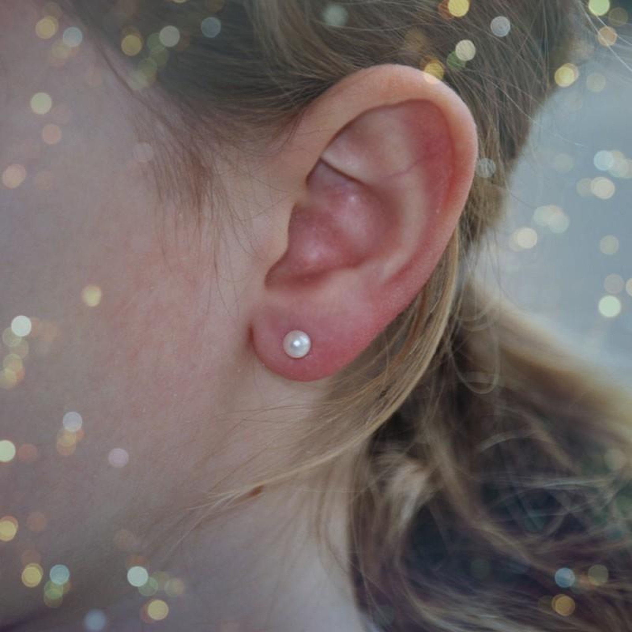 Voir la diapositive 2 : L'ATELIER D'AZUR Boucles d'Oreilles - Puces Perles de Culture 0.40cm - Or Jaune - Femme ou Enfant