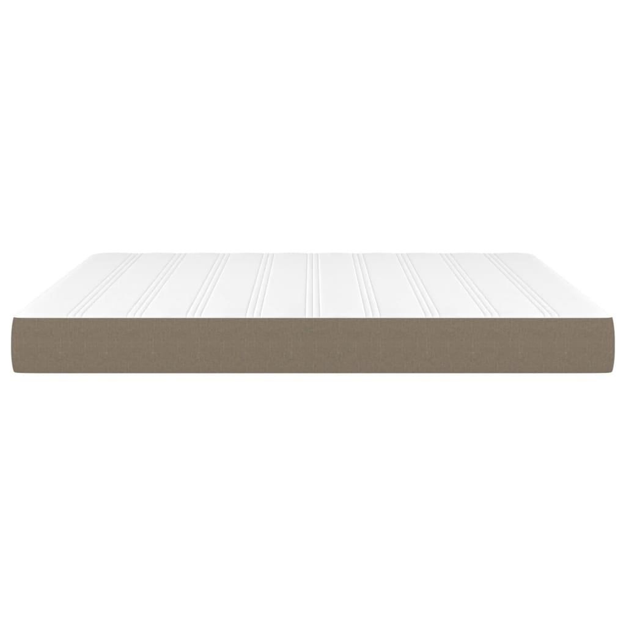 Voir la diapositive 4 : VIDAXL Matelas de lit a ressorts ensaches Taupe 180x200x20 cm Tissu