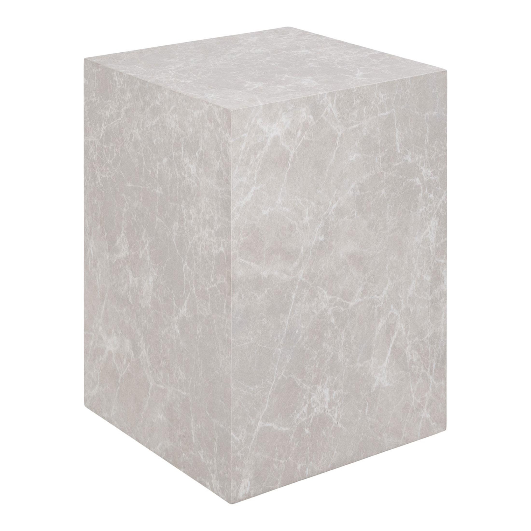 Voir la diapositive 1 : LISA DESIGN Pula - bout de canapé - effet marbre - 40 cm