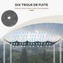 Voir la diapositive 5 : OUTSUNNY Toile de rechange pour pergola rétractable 3 x 3 m polyester haute densité 180 g/m² imperméabilisé gris