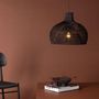Voir la diapositive 4 : Paris Prix Lampe Suspension en Rotin  Laroche  45cm Noir