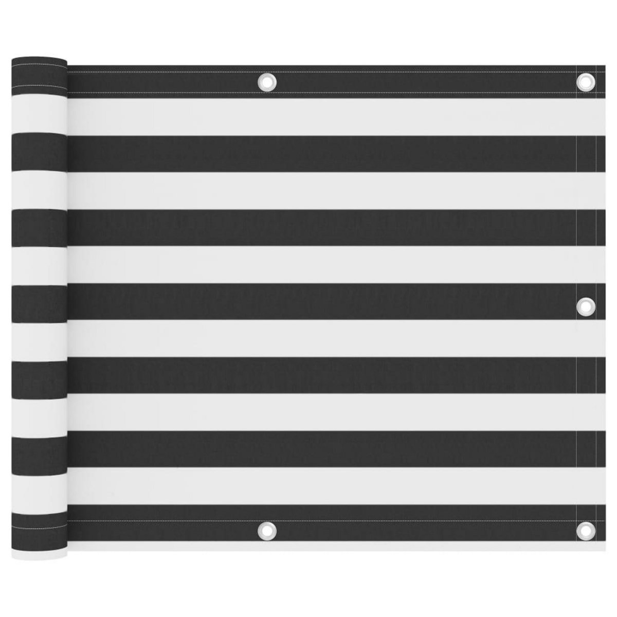VIDAXL Ecran de balcon Anthracite et blanc 75x500 cm Tissu Oxford