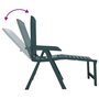 Voir la diapositive 6 : VIDAXL Chaise longue vert plastique