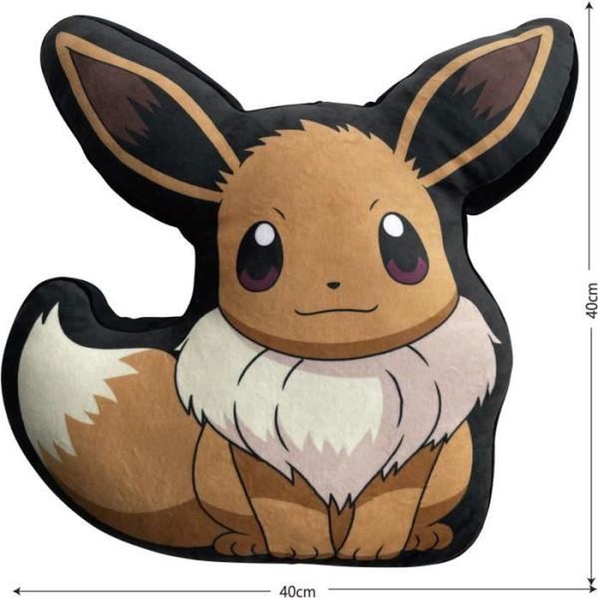 Voir la diapositive 4 : Pokemon Coussin premium 3D - POKEMON - Evoli - Microfibre - 40 cm