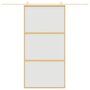 Voir la diapositive 3 : VIDAXL Porte coulissante dore 102,5x205 cm verre ESG depoli aluminium