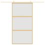 Voir la diapositive 3 : VIDAXL Porte coulissante dore 102,5x205 cm verre ESG depoli aluminium
