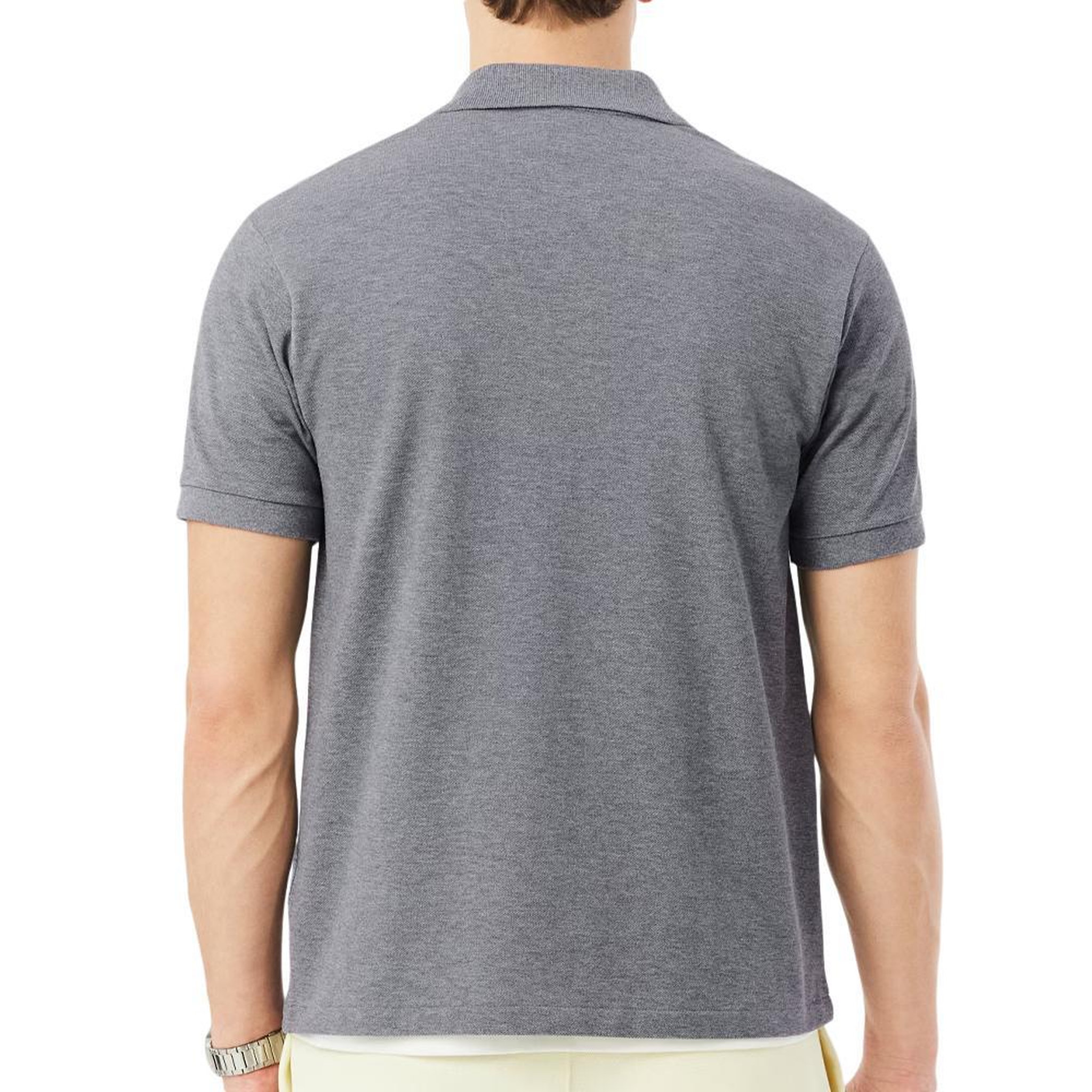 Voir la diapositive 2 : Lacoste Polo Gris Clair Chiné Homme Lacoste Polo Classic Fit