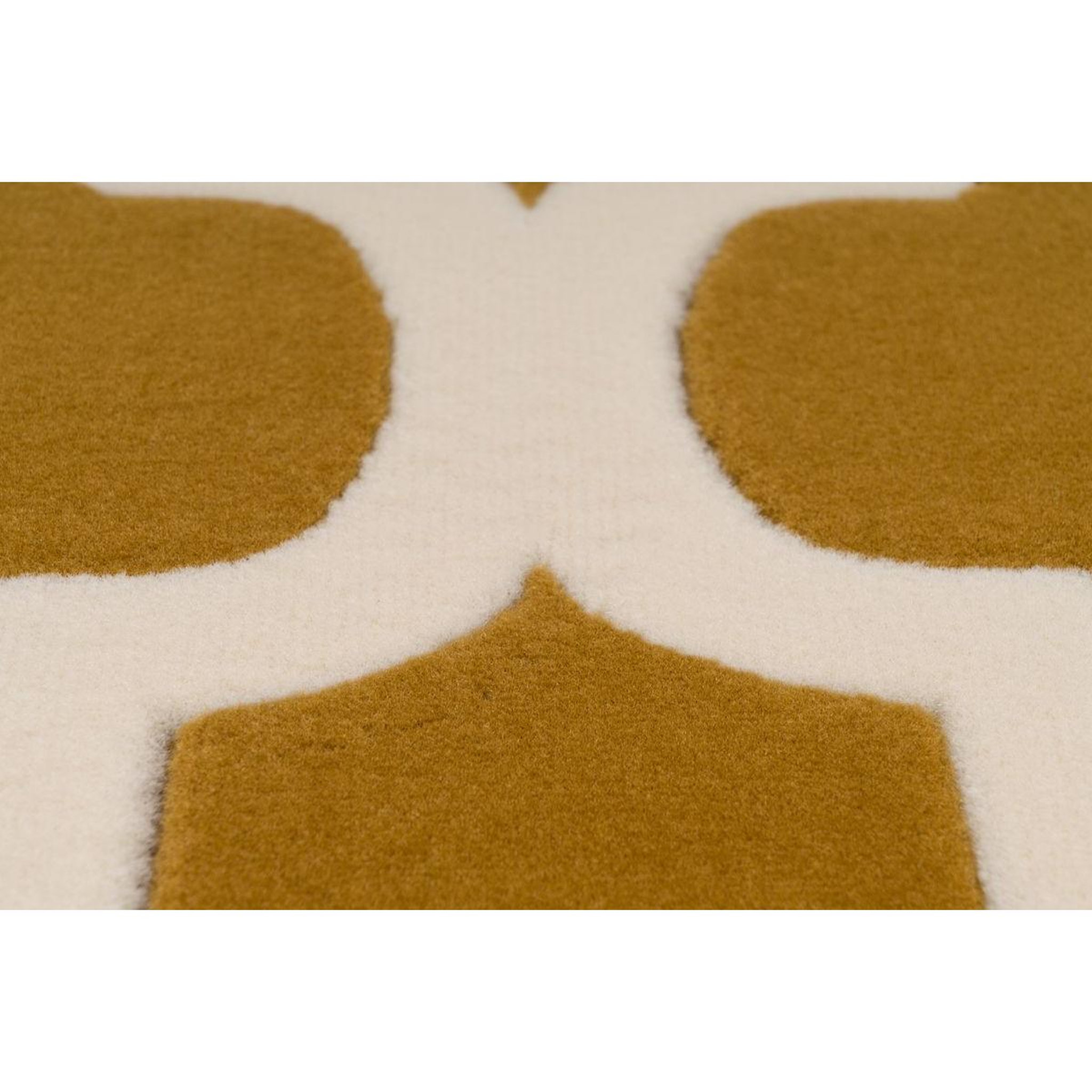 Voir la diapositive 3 : Paris Prix Tapis vintage à poils courts  manolya  or & ivoire