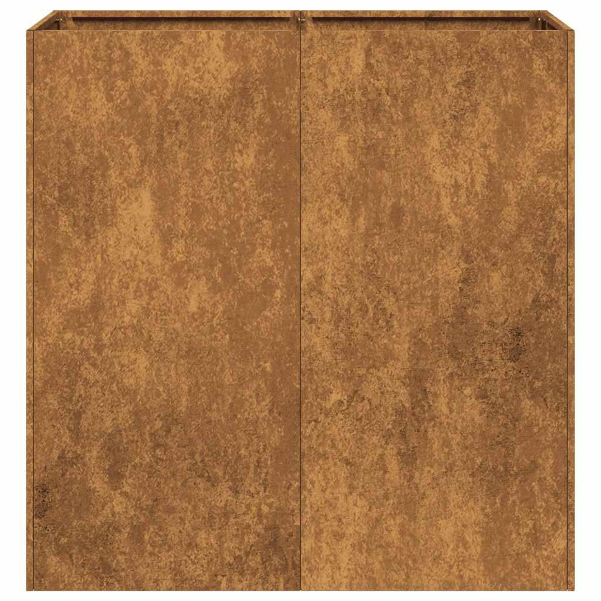 Voir la diapositive 5 : VIDAXL Jardiniere rouille 80x40x80 cm acier inoxydable