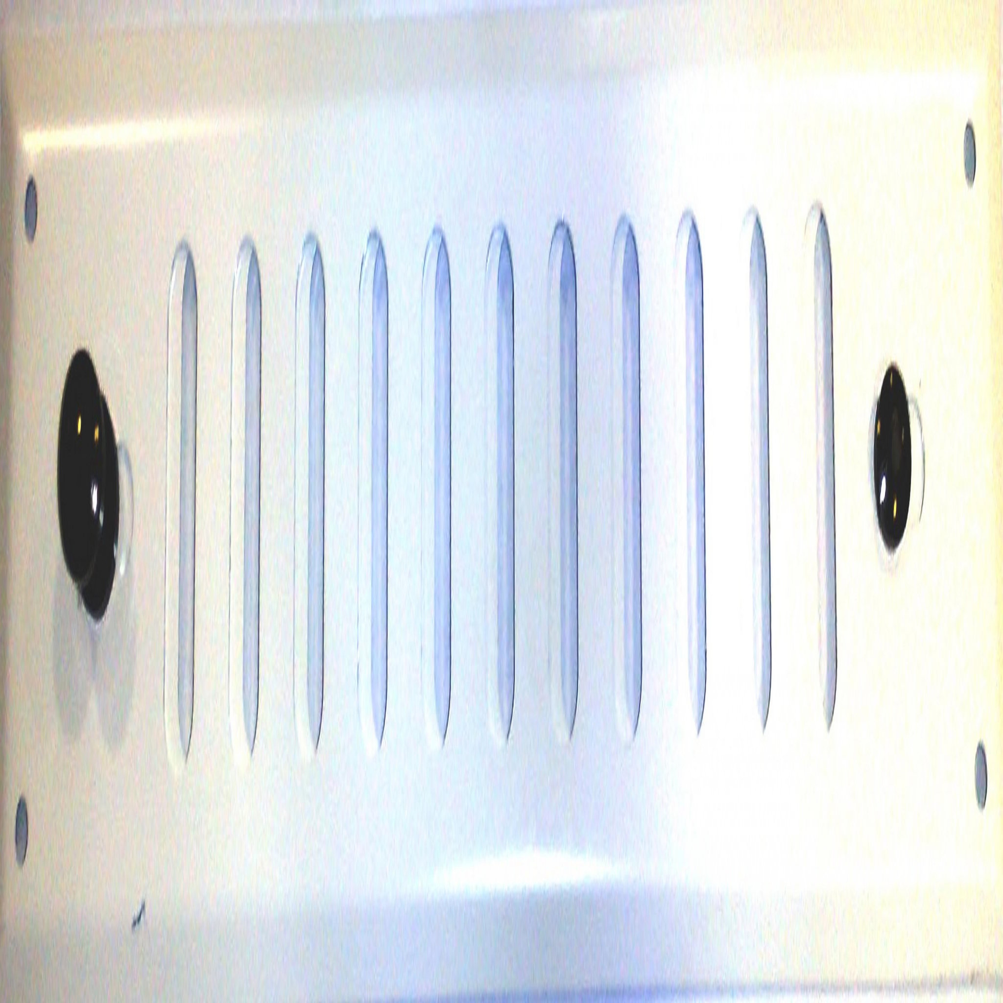 CENTRALE BRICO Grille d'aération aluminium laqué, L.24 x l.4.5 cm