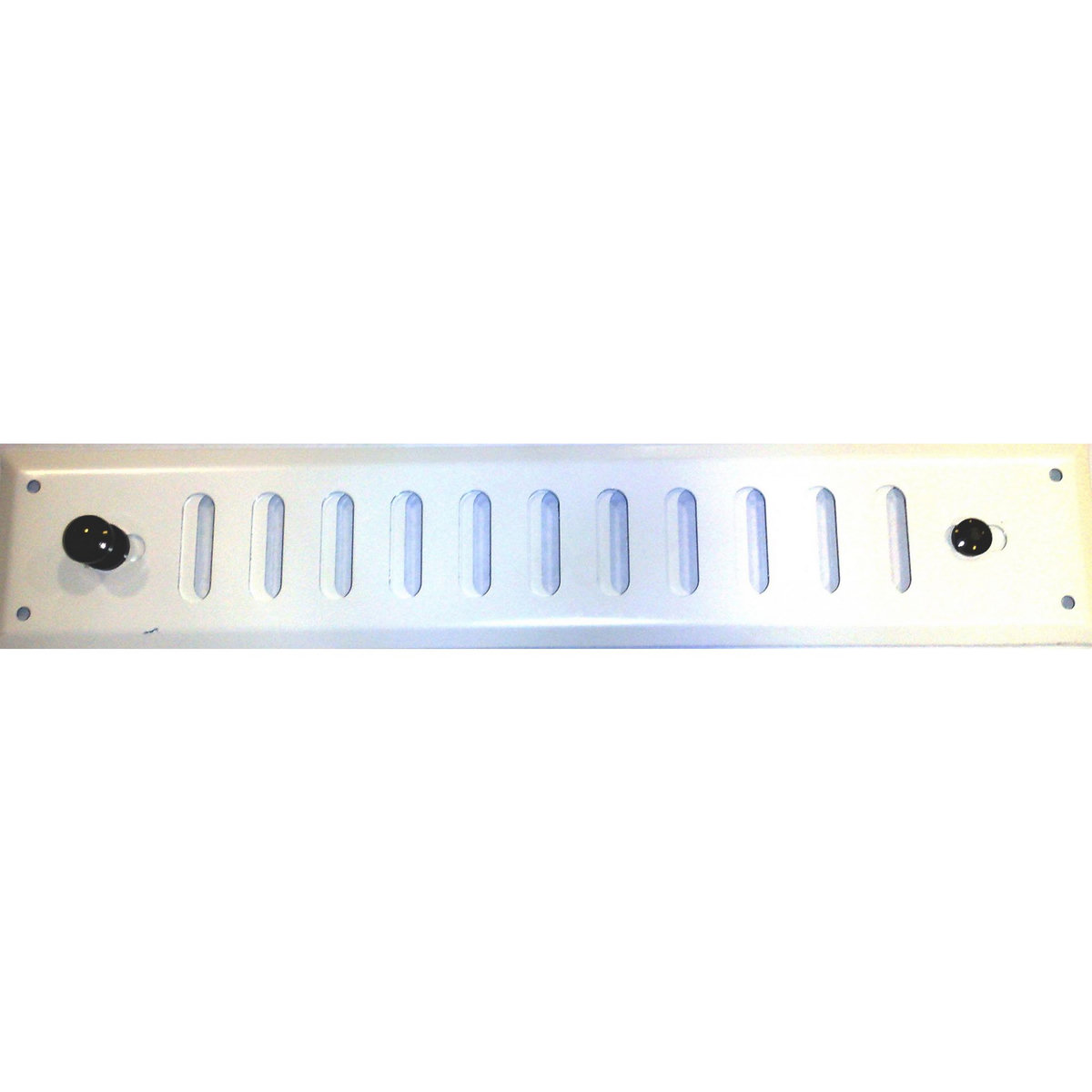 CENTRALE BRICO Grille d'aération aluminium laqué, L.24 x l.4.5 cm