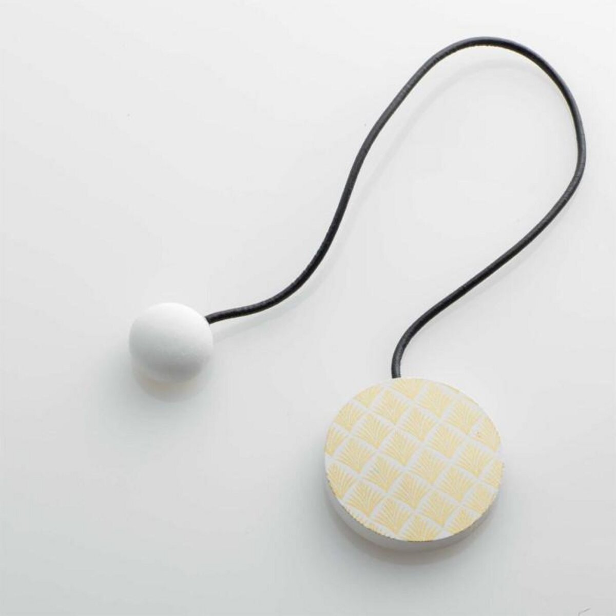 Paris Prix Embrasse de Rideau Aimantée  Ondaya  43cm Blanc