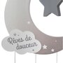 Voir la diapositive 2 : Atmosphera Kids Suspension Enfant  Lune  43cm Gris