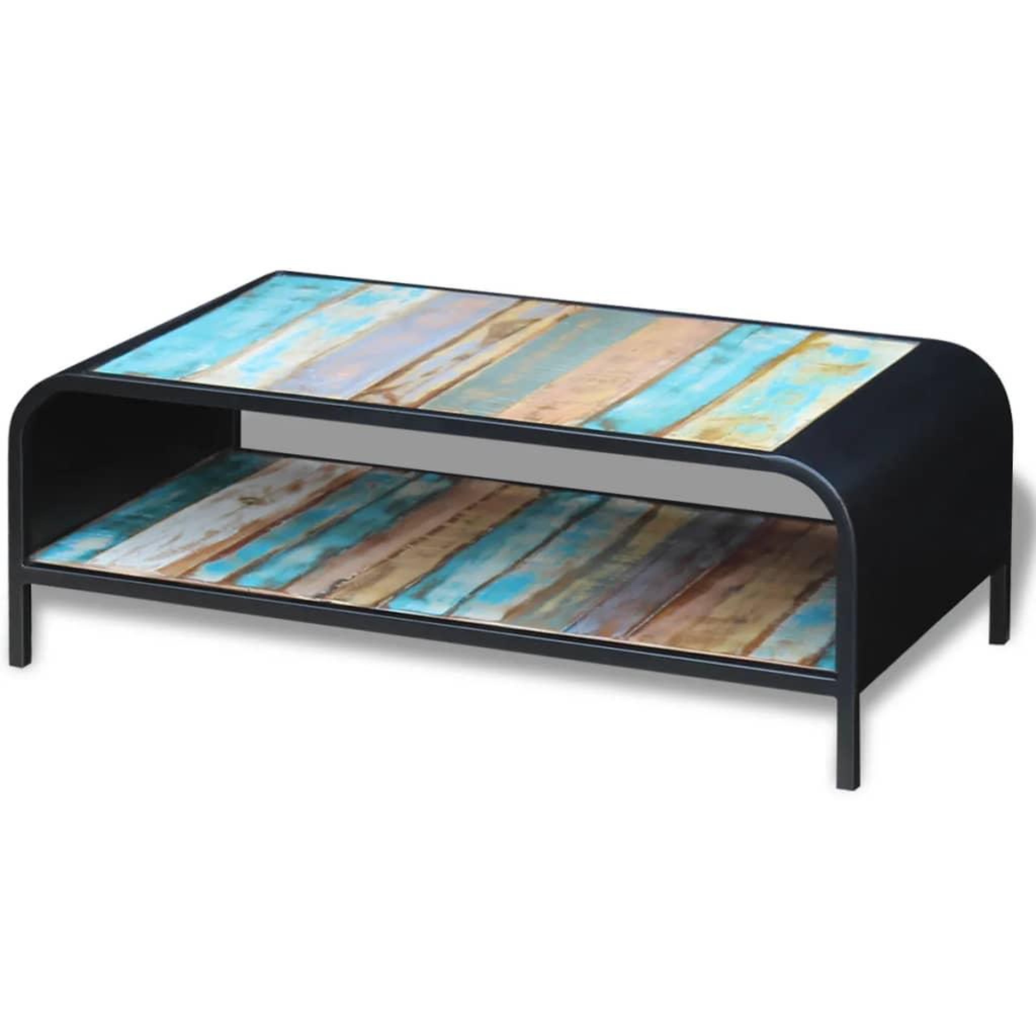 Voir la diapositive 3 : VIDAXL Table basse bois de recuperation massif