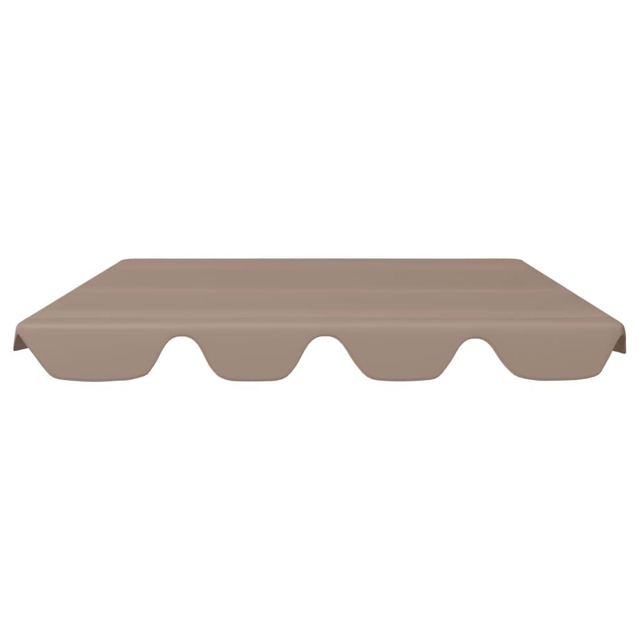 Voir la diapositive 3 : VIDAXL Toit de rechange de balançoire taupe 188/168x145/110 cm