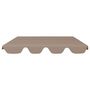 Voir la diapositive 3 : VIDAXL Toit de rechange de balançoire taupe 188/168x145/110 cm