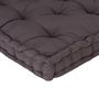 Voir la diapositive 5 : VIDAXL Coussin de plancher de palette Coton 120x40x7 cm Anthracite
