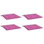 Voir la diapositive 3 : VIDAXL Coussins de chaise de jardin lot de 4 rose 50x50x3 cm tissu