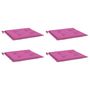 Voir la diapositive 3 : VIDAXL Coussins de chaise de jardin lot de 4 rose 50x50x3 cm tissu