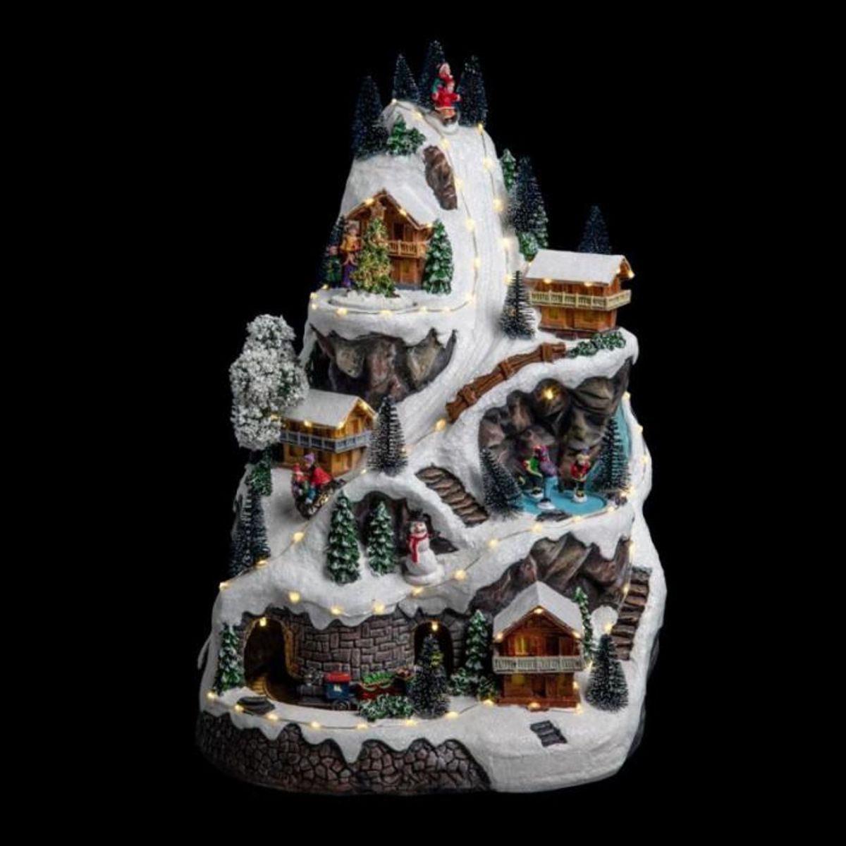 FEERIC LIGHT & CHRISTMAS Village de Noël  Montagne  46cm Multicolore