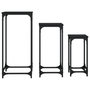 Voir la diapositive 5 : VIDAXL Tables d'appoint gigognes 3 pcs noir bois d'ingenierie
