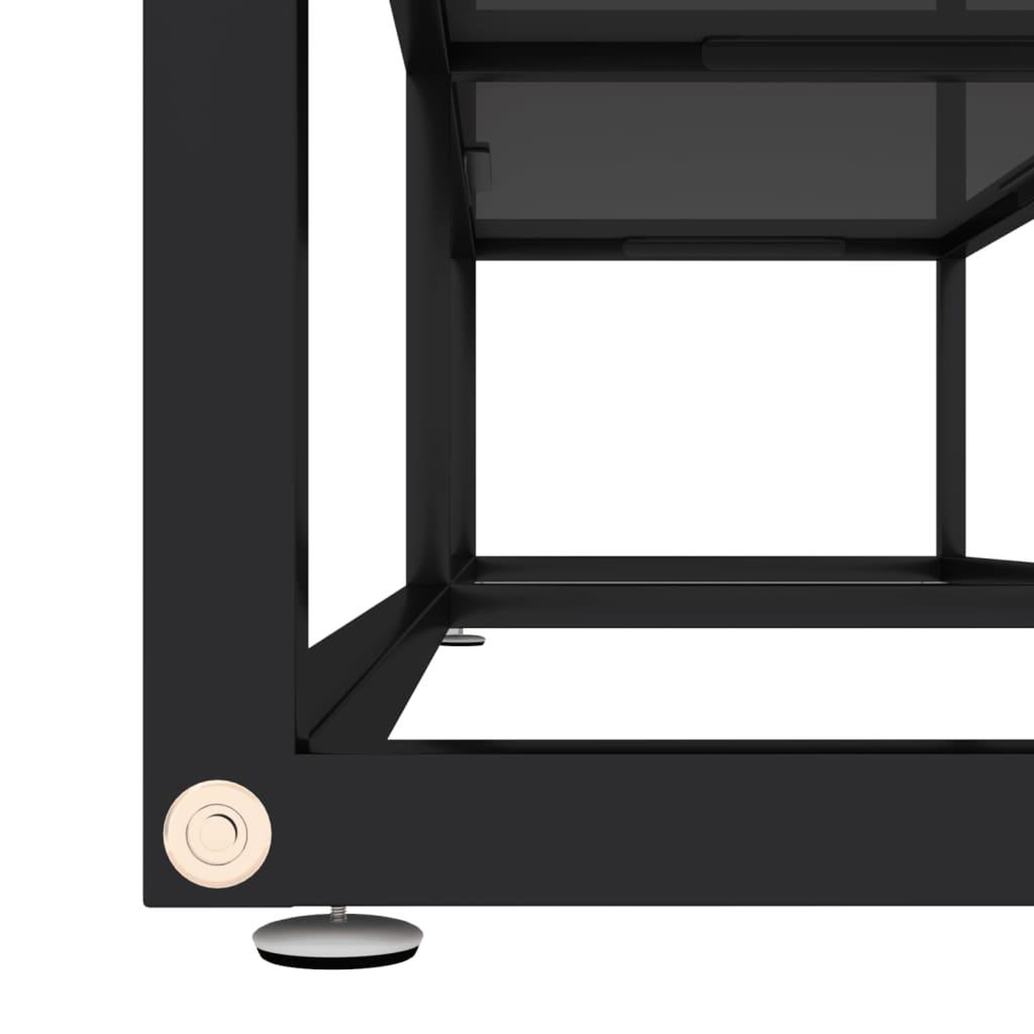 Voir la diapositive 5 : VIDAXL Meuble TV noir 160x40x40,5 cm verre trempe