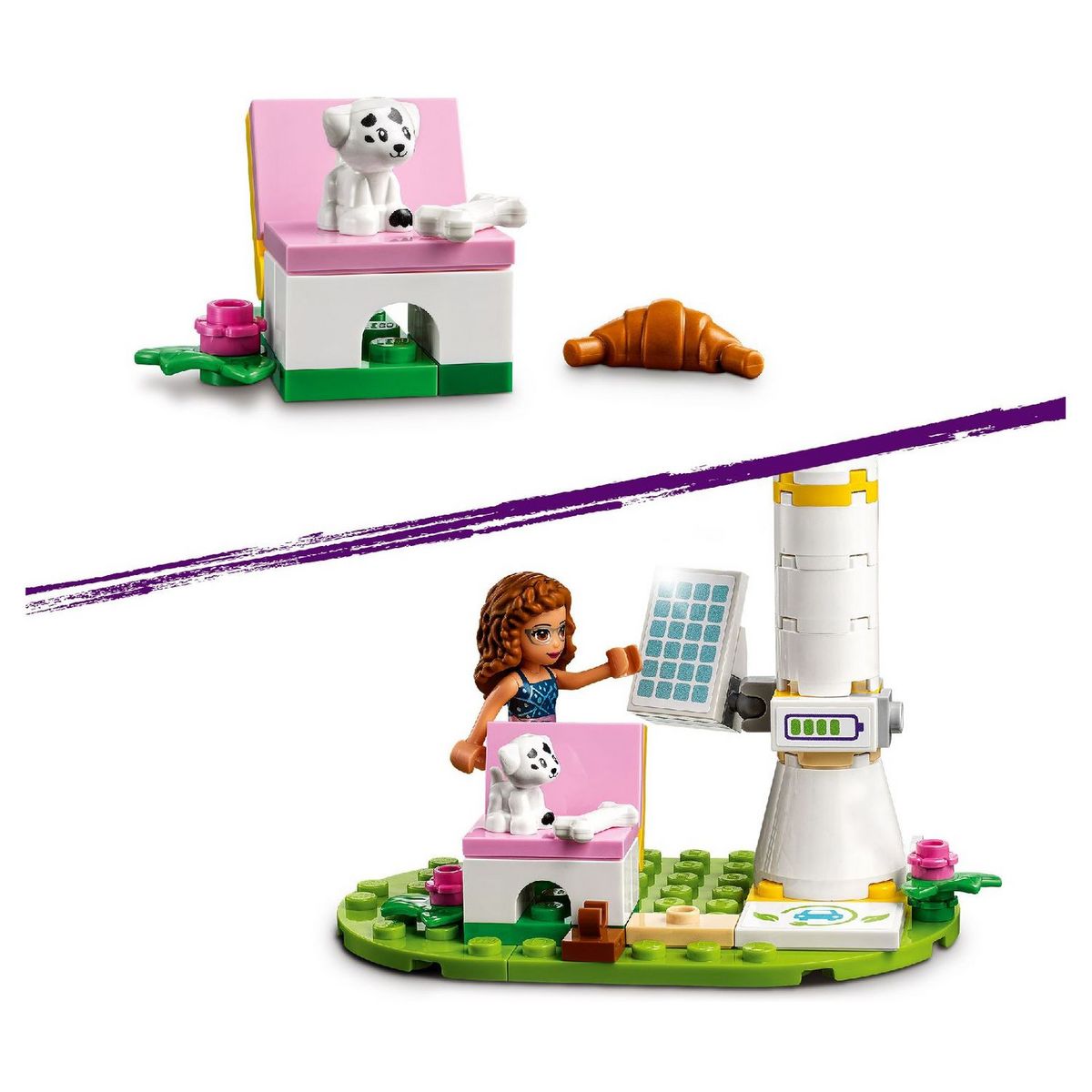 LEGO Friends 41443 La Voiture Electrique d&rsquo;Olivia, Jeu pour Enfant de 6 ans et plus
