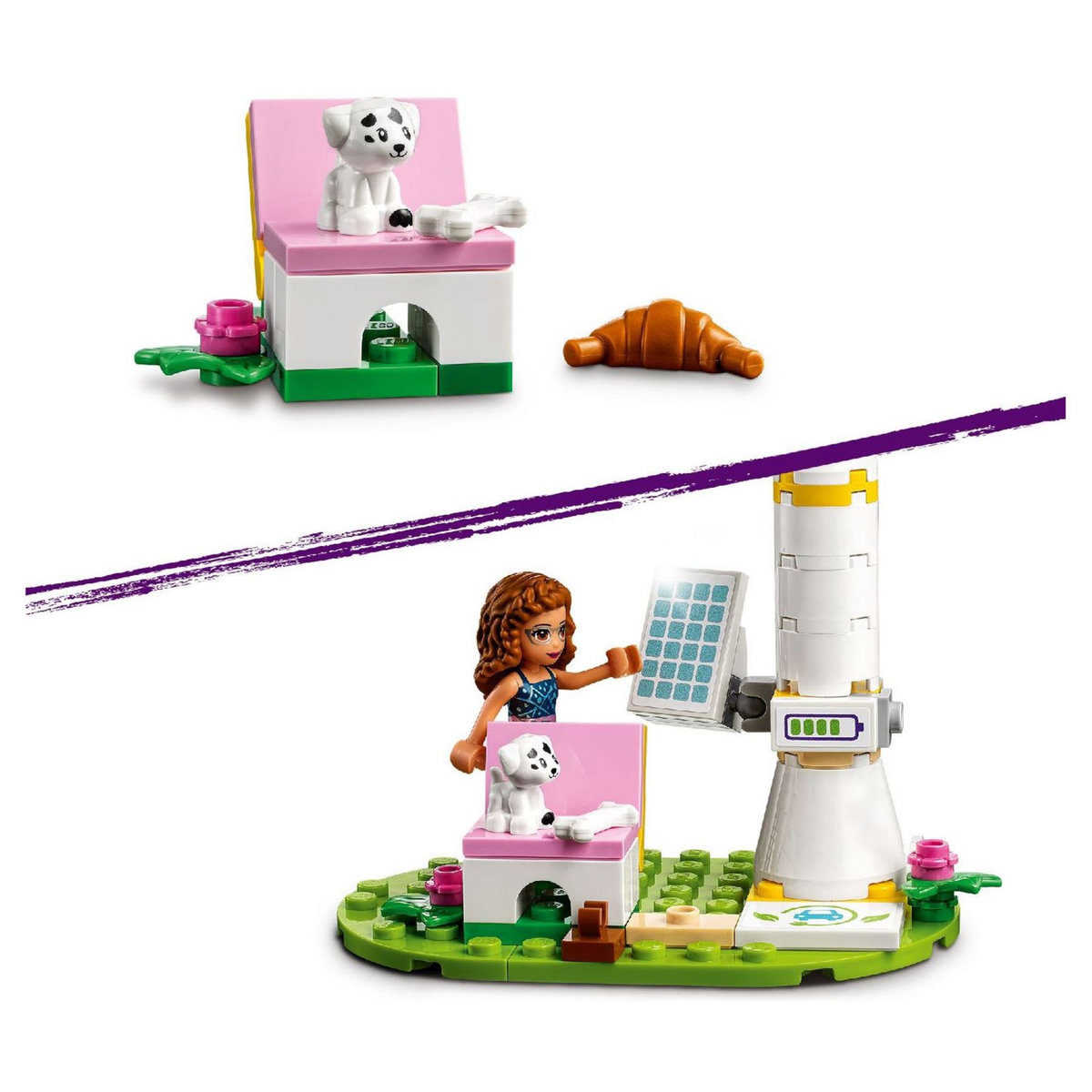 LEGO Friends 41443 La Voiture Electrique d&rsquo;Olivia, Jeu pour Enfant de 6 ans et plus