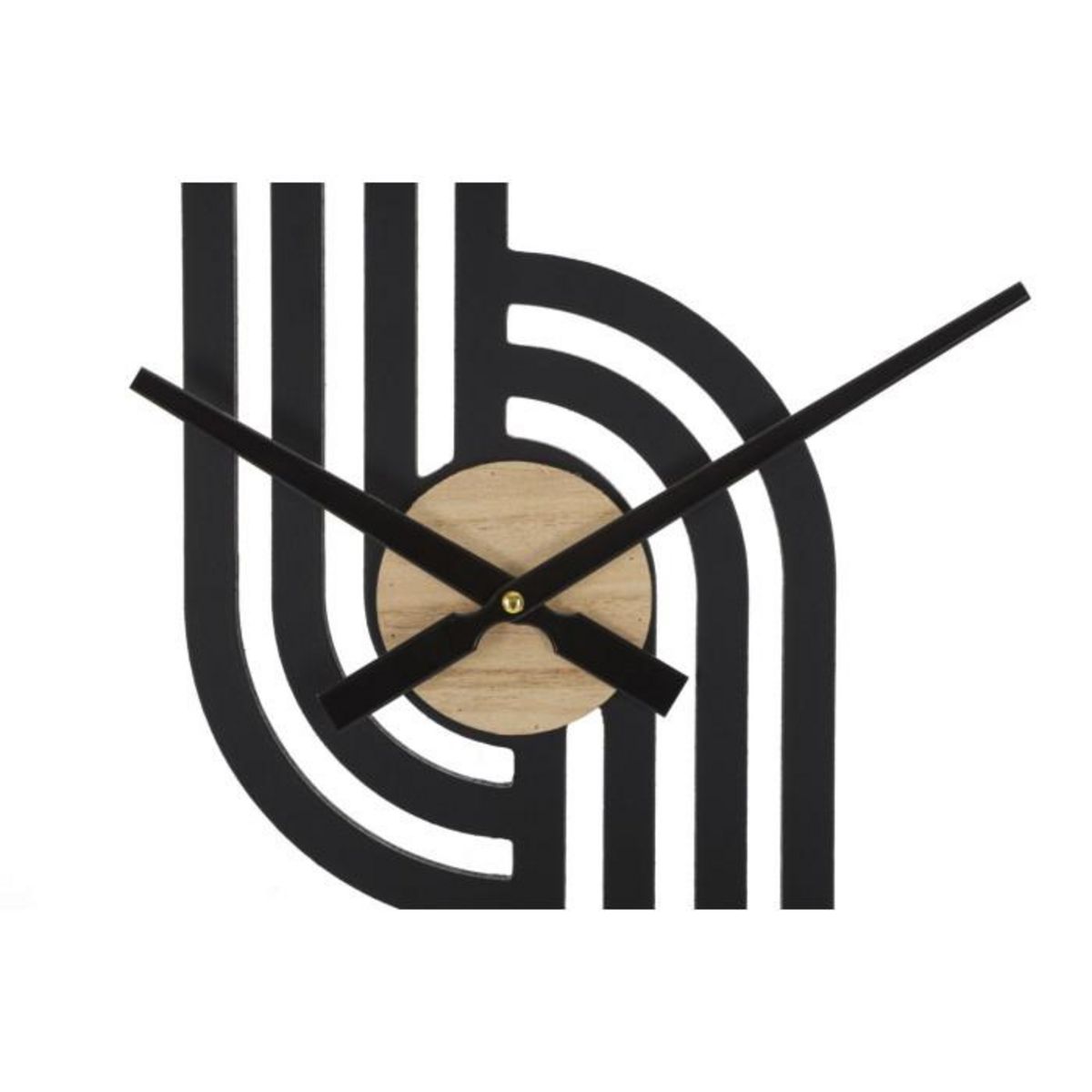 Paris Prix Horloge Murale en Métal  Clips  60cm Noir