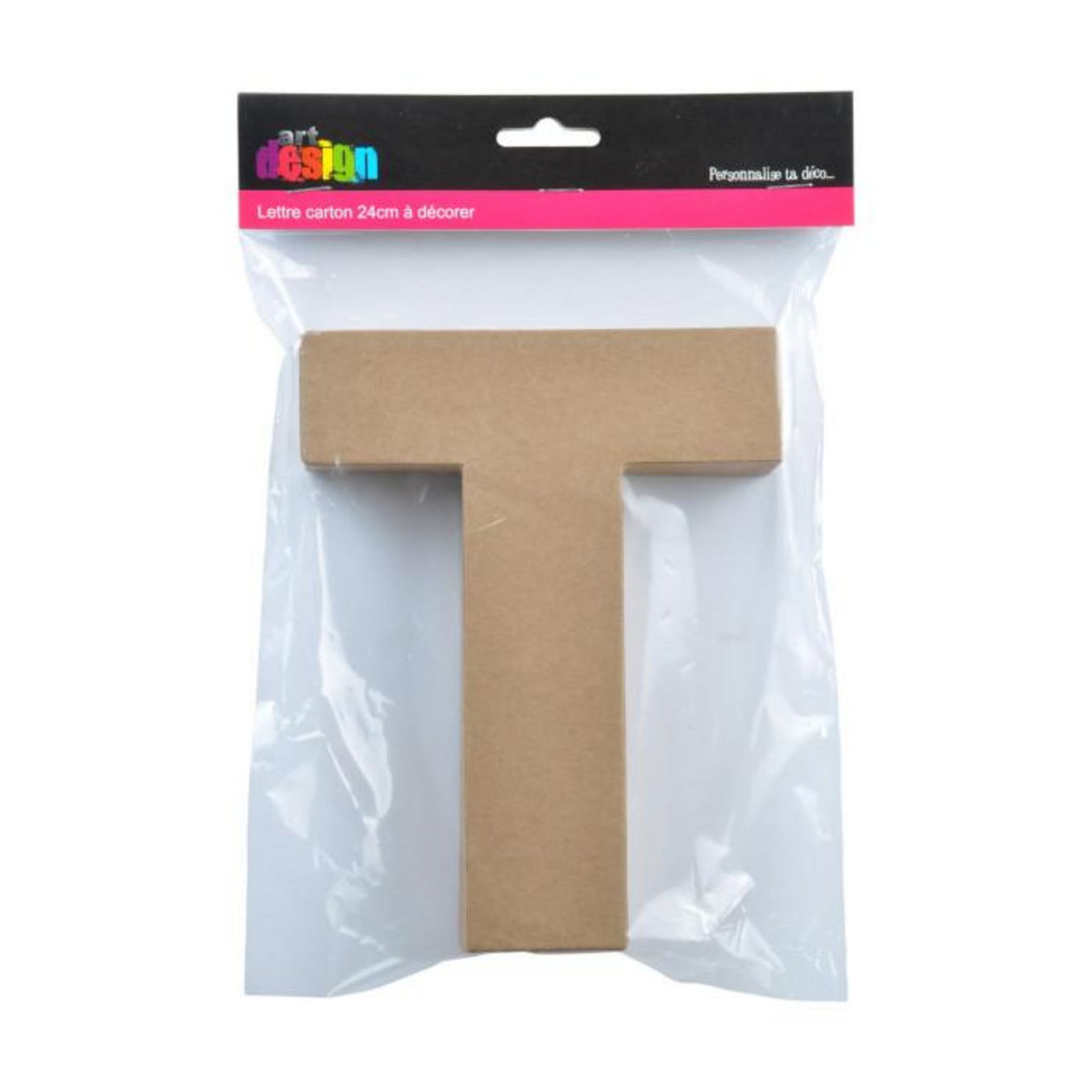 Paris Prix Décoration Murale  Lettres Carton T  18cm Naturel