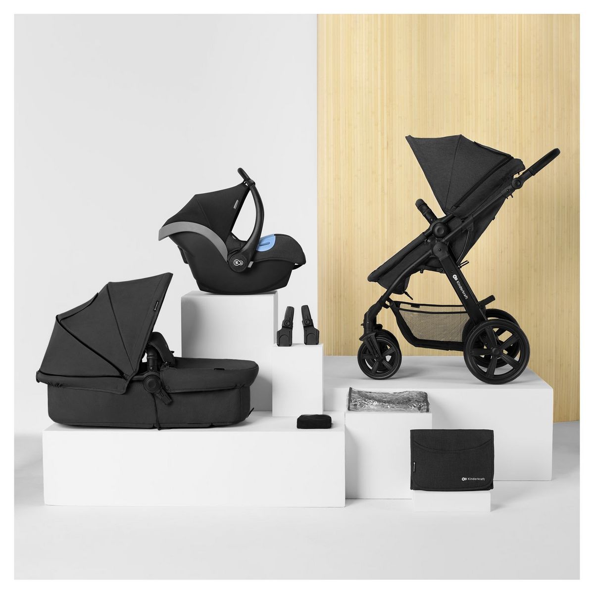 KINDERKRAFT Poussette 3en1 Moov CT bébé 