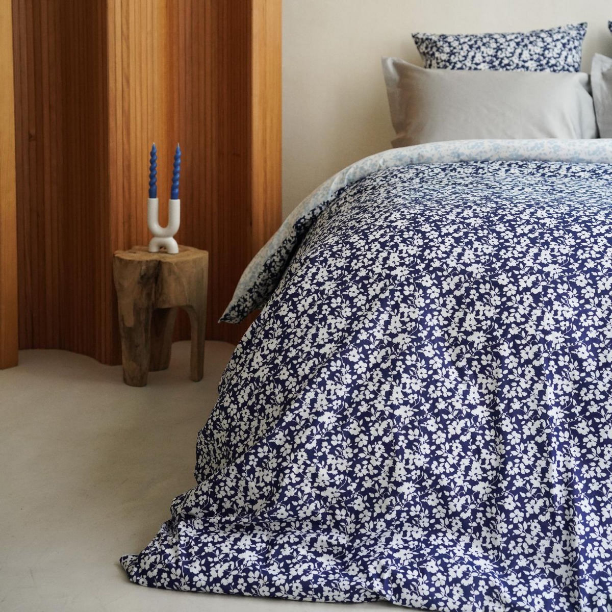 DODO Pack Housse de couette + Taie(s) d'oreiller Coton Flora