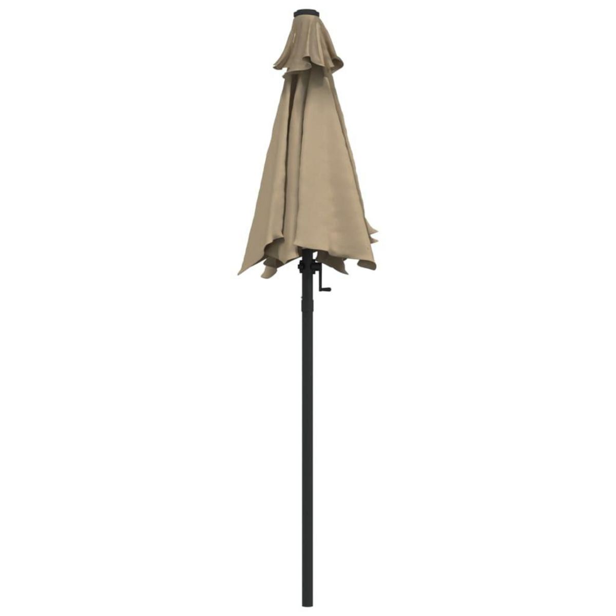 VIDAXL Parasol Taupe 200x224 cm Aluminium