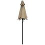 Voir la diapositive 4 : VIDAXL Parasol Taupe 200x224 cm Aluminium