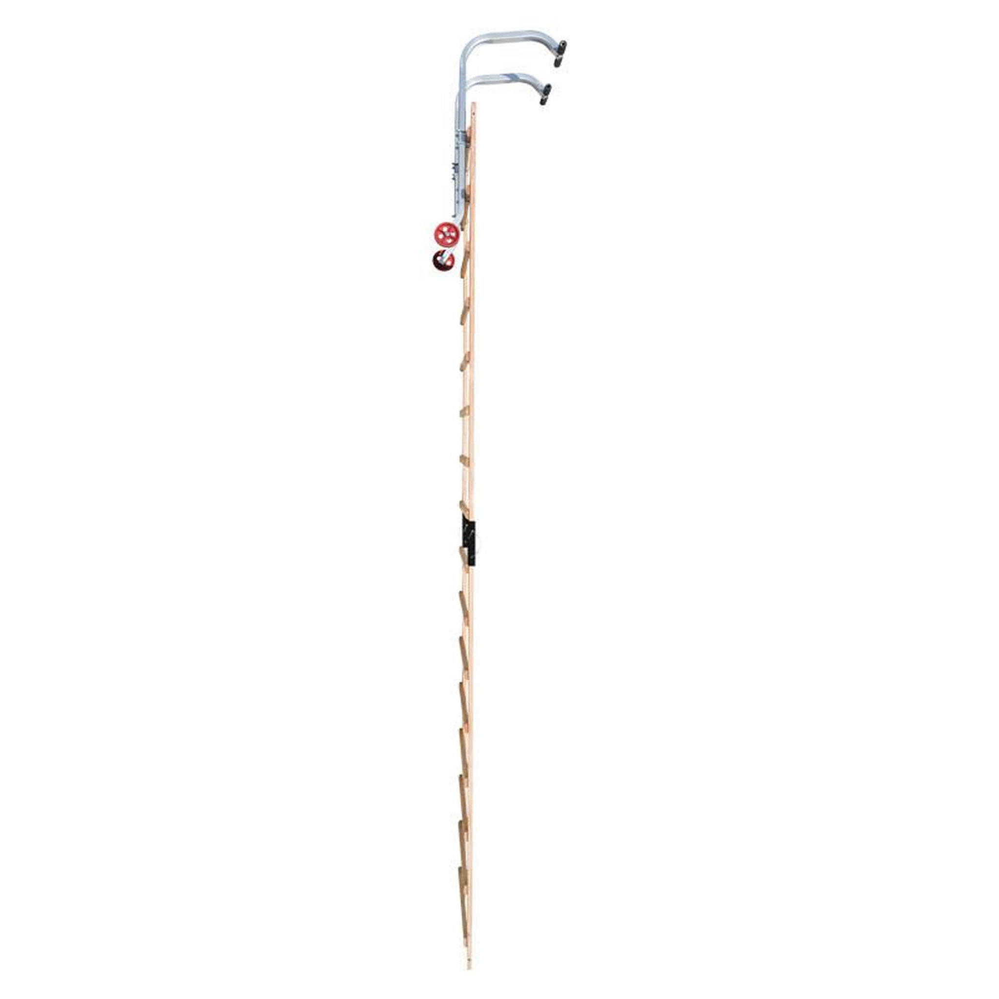Voir la diapositive 3 : HAILO Echelle plate de toit en bois pour couvreur avec crochet de toit 4m hailo safety roof