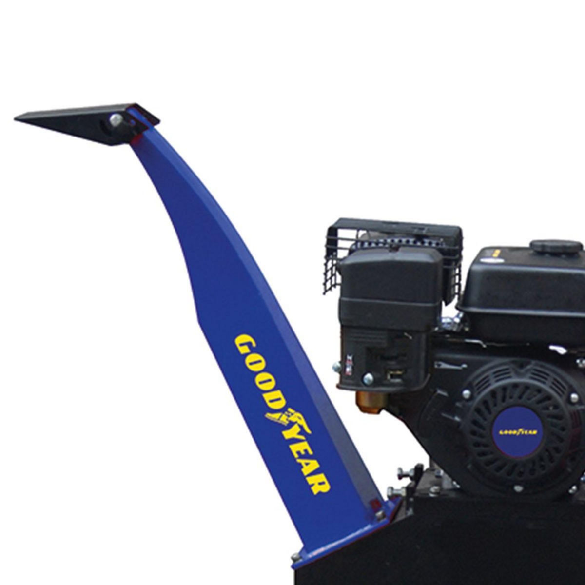 GOODYEAR Broyeur de végétaux thermique 6.5CV Coupe branches Ø 10 cm Démarrage manuel Moteur essence 196cm³ GOODYEAR