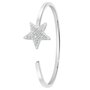 SC CRYSTAL Bracelet étoile en acier inoxydable orné de Cristaux scintillants par SC Crystal