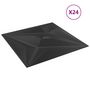 Voir la diapositive 3 : VIDAXL Panneaux muraux 24 pcs noir 50x50 cm XPS 6 m^2 etoile
