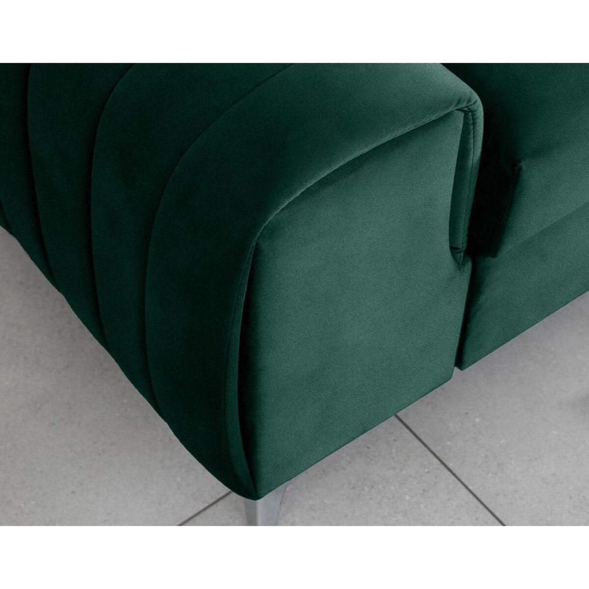 BEST MOBILIER Talisay - canapé droit 3 places - convertible - en velours