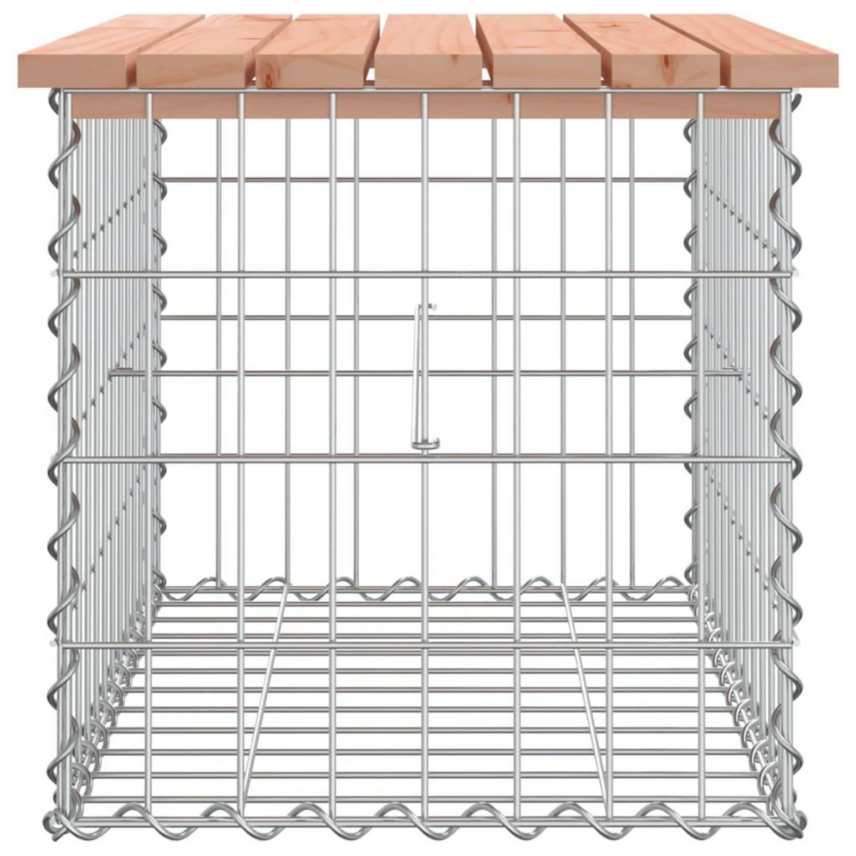 VIDAXL Banc de jardin design gabion 63x44x42 cm bois massif de douglas
