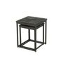Voir la diapositive 3 : Paris Prix Lot de 2 Tables d'Appoint Gigognes  Shanil  53cm Noir