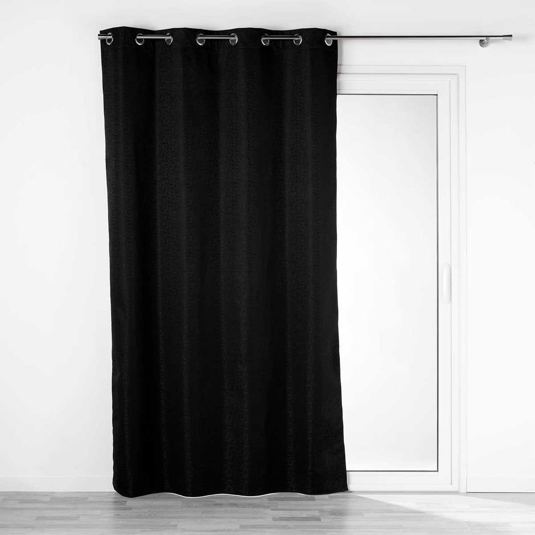 Douceur d'Intérieur Rideau occultant  darko  140x260cm noir