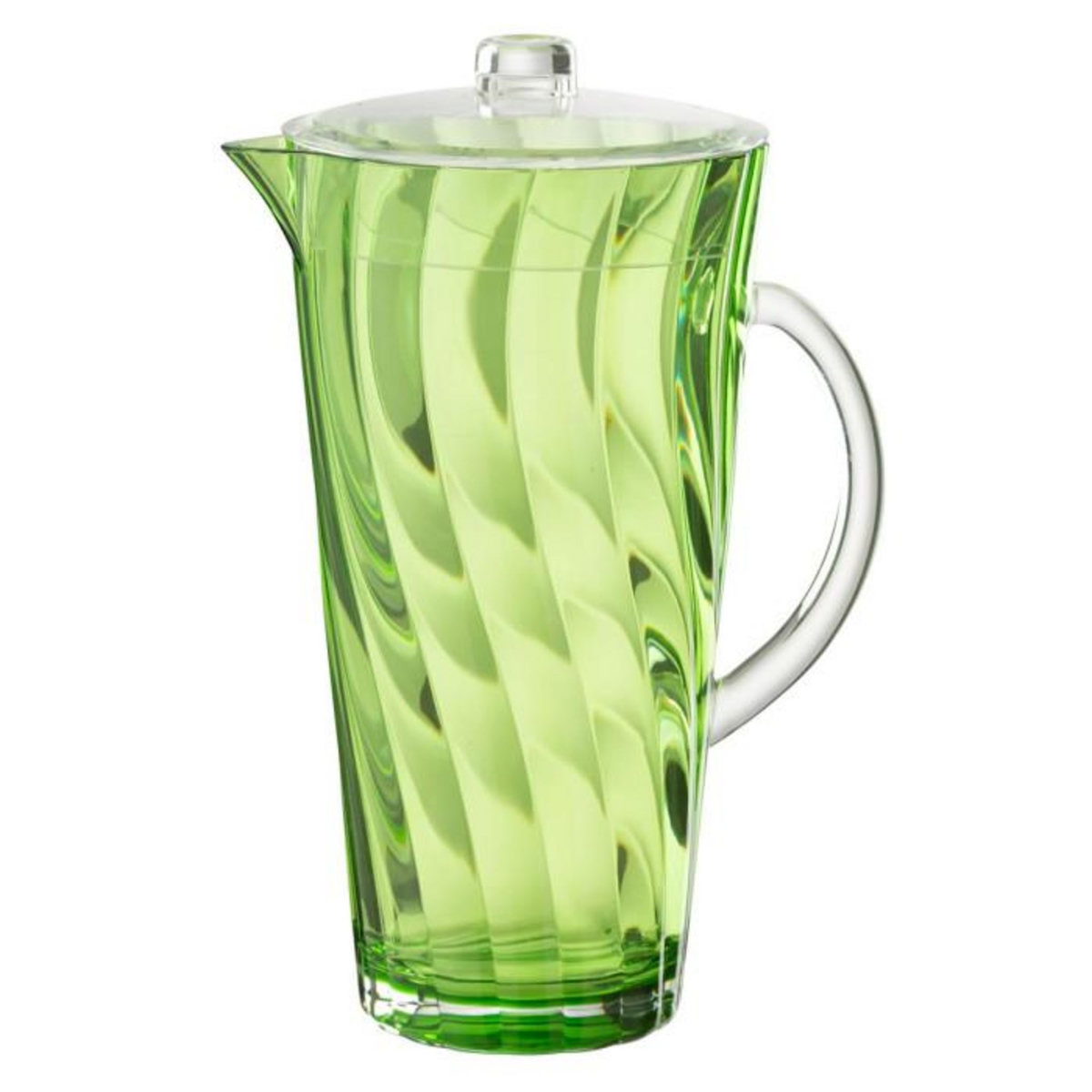 Paris Prix Carafe Réutilisable  Vague  2,32L Vert Foncé