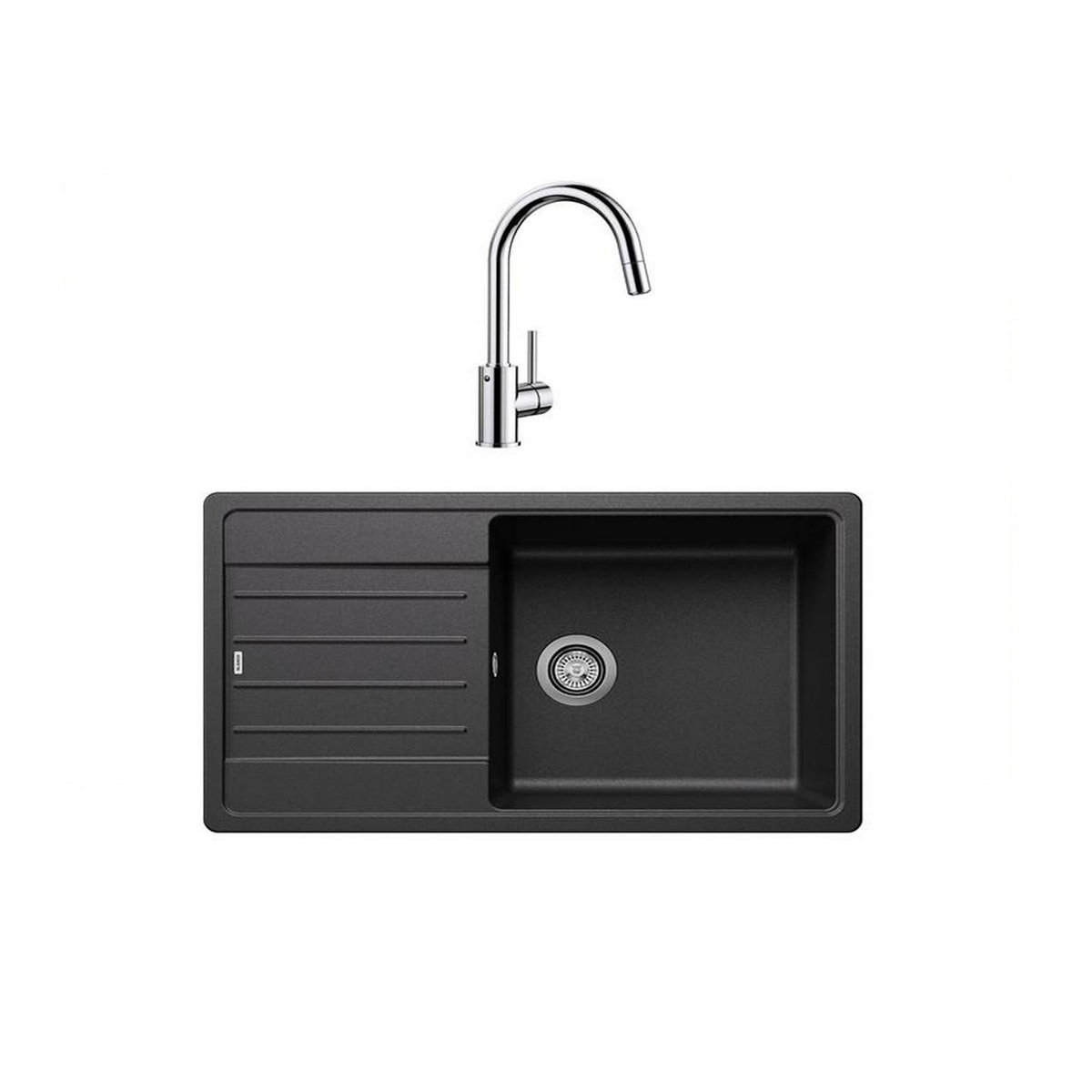 Blanco Pack évier à encastrer 86cm anthracite + mitgeur - 528438