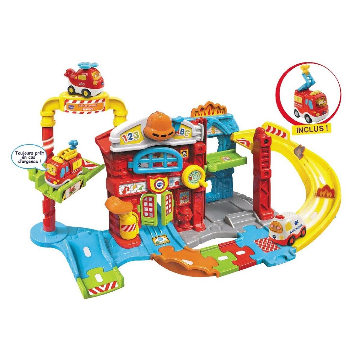 VTECH Maxi Caserne de Pompiers (+ Louis, Sos Incendie) - Tut Tut Bolides