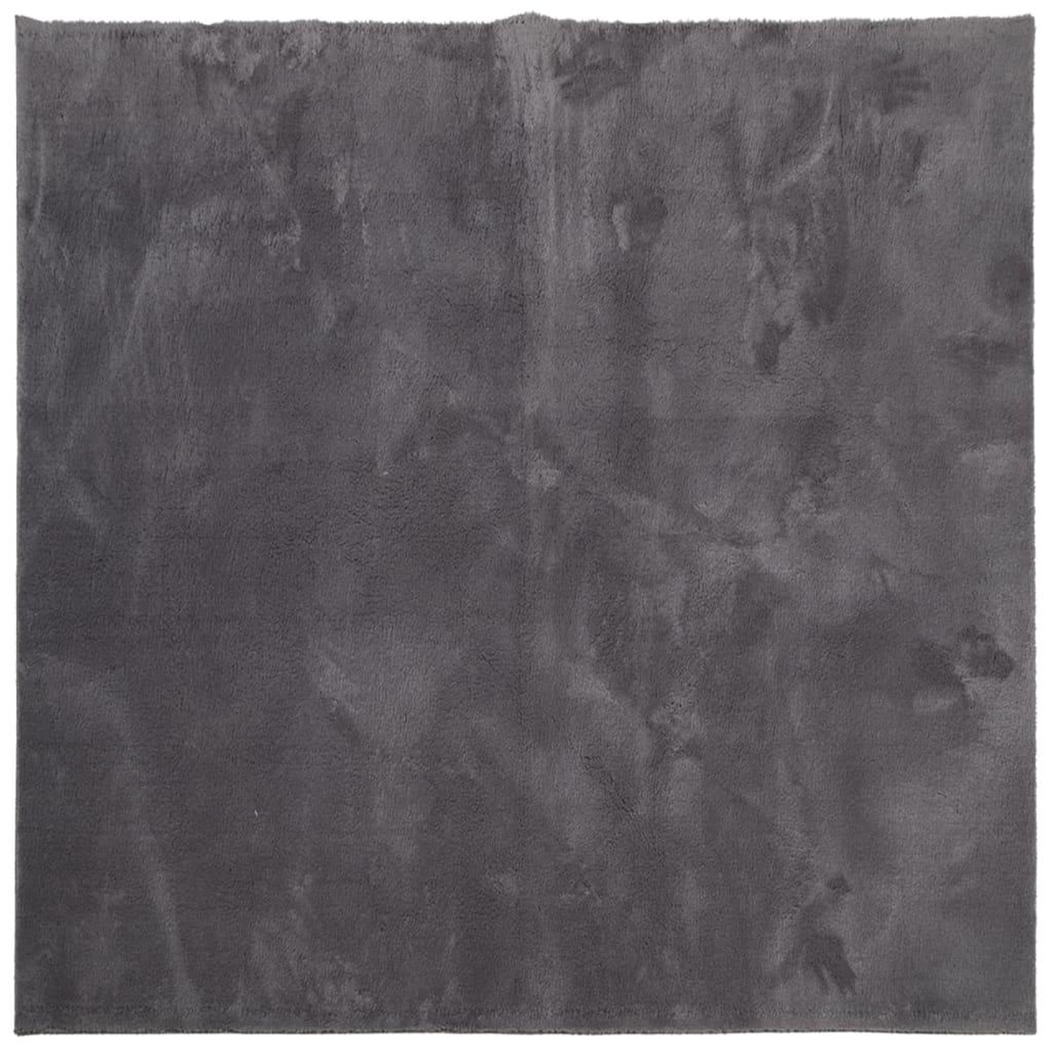 Voir la diapositive 2 : VIDAXL Tapis HUARTE a poils courts doux lavable anthracite 120x120 cm