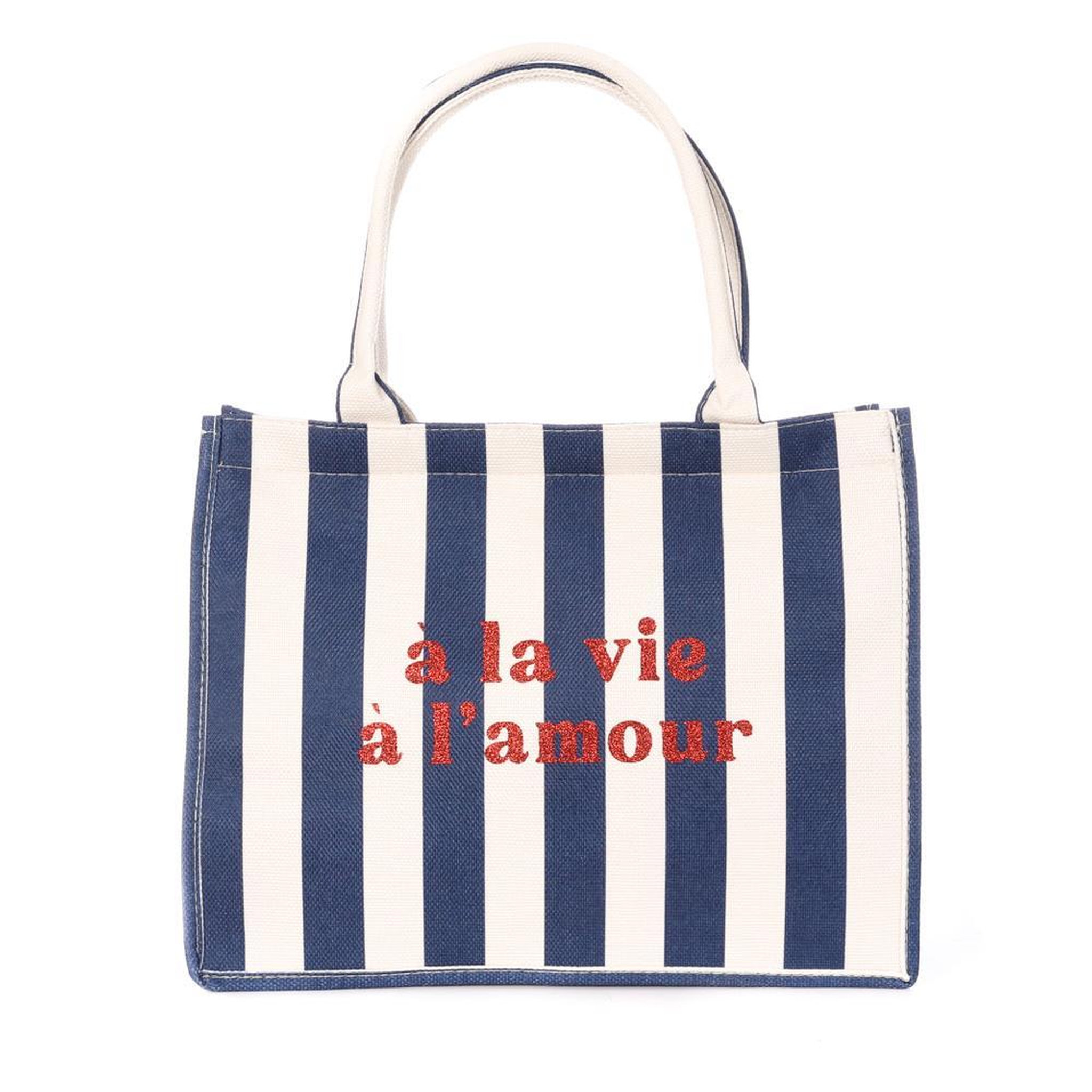 Voir la diapositive 2 : GERARD PASQUIER Sac de plage bleu/blanc gérard pasquier amour