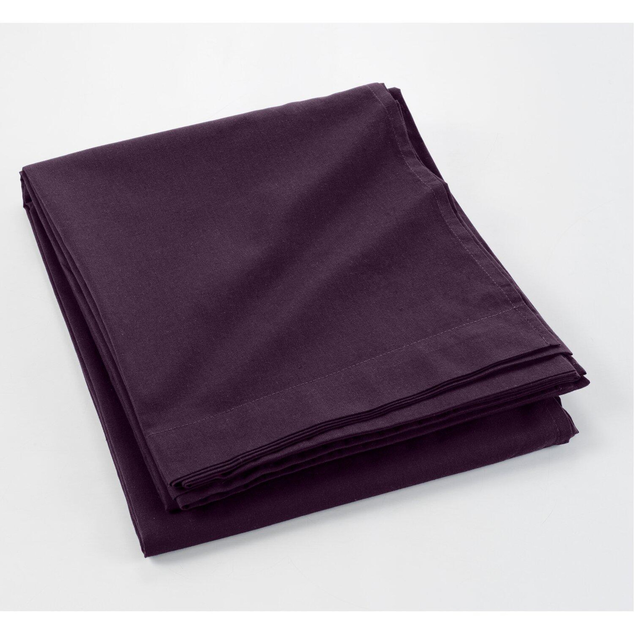 Voir la diapositive 1 : ATELIER DU COTON Drap plat 100%coton 57fils/cm2