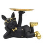 Voir la diapositive 2 : Paris Prix Vide-Poche Statue  Bulldog  27cm Noir